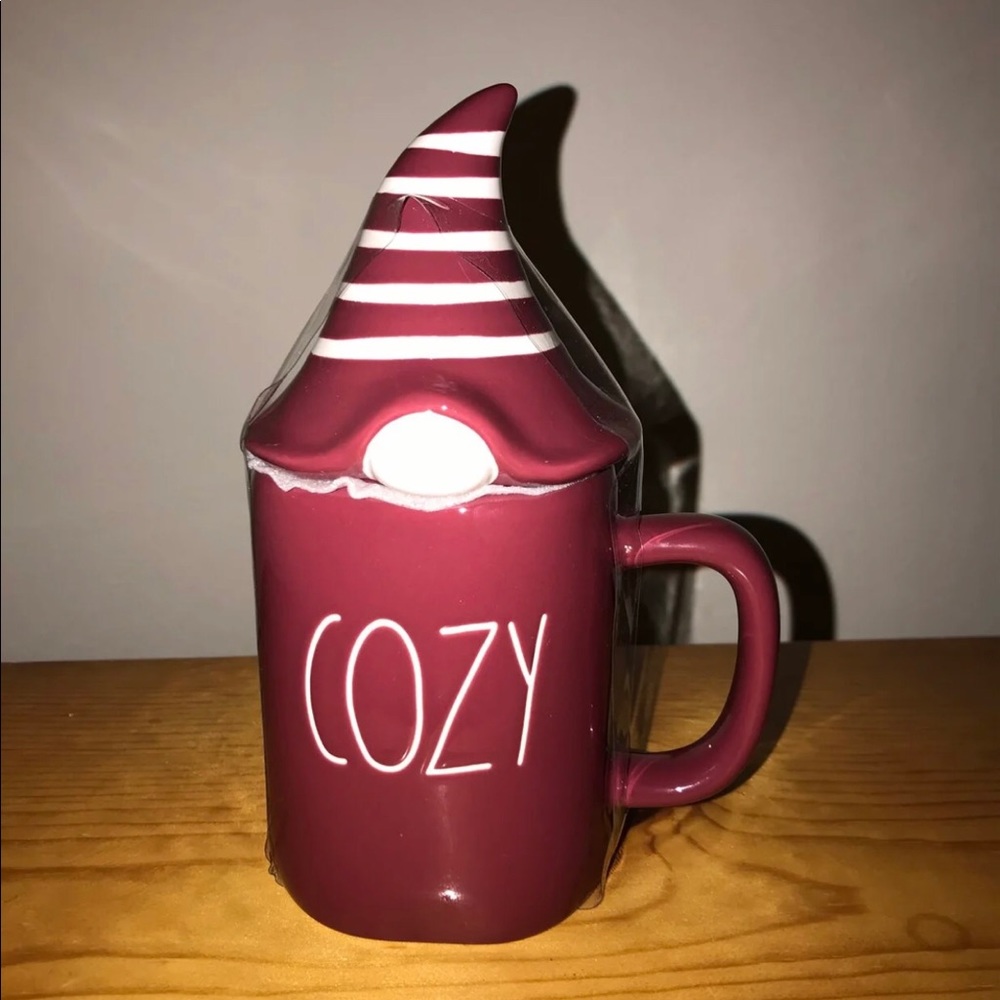 Sold‼️Rae Dunn Cozy Gnome topper mug